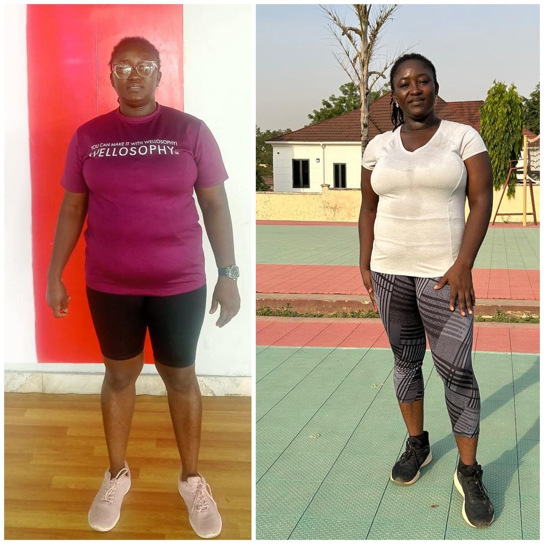 Before and after transformation